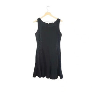 Sandro Paris Lace Trim Knit Dress